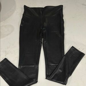 Black Faux Leather Leggings